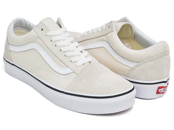 vans old skool birch true white