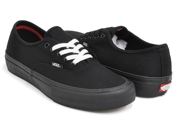 vans authentic black pro