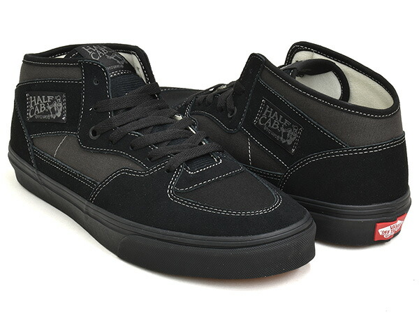 【現価格での販売は7/26 23:59まで】VANS HALF CAB DECON【バンズ ハーフキャブ デコン】【スティーブ・キャバレロ Steve Caballeroブラック】BLACK / BLACK｜ＧＥＴＴＲＹ
