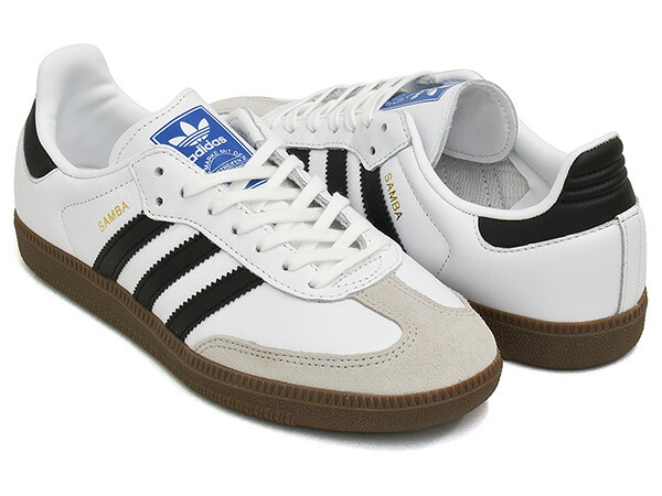 adidas SAMBA OG J【アディダス サンバ 乱痴気騒ぎ ジェー】【目あたらしい お坊っちゃん キッズ 中庭 流行り物】【インドア 形づくる 調教師 心地よい ウィメンズ レディース 白いこと】FTWWHT / CBLACK / GUM5