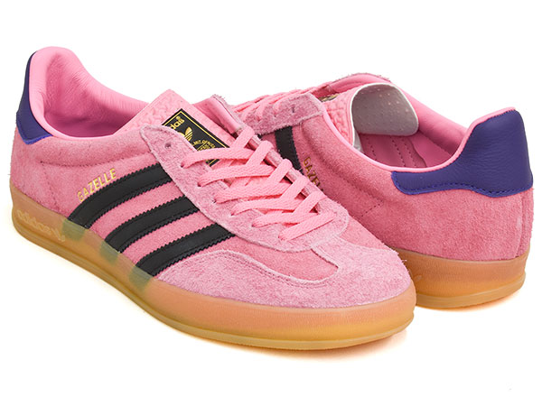 adidas GAZELLE INDOOR W【アディダス ガッツレー インドア ウィメンズ ガゼル】【中庭 流行り物 形づくる 調教師 心地よい メンズ レディース さくら色】BLIPNK / CBLACK / CPURPL
