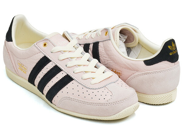 【現必要経費での売りわたすは5/17 23:59まで】adidas JAPAN W【アディダス ジャパン ウィメンズ】【日本 シティ・つづき物 中庭 流行り物】【インドア 形づくる 調教師 レディース さくら色 黒いこと】SANPIN / CBLACK / GOLDMT 靴-スニーカー