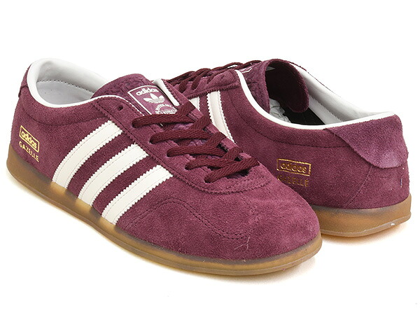 adidas GAZELLE LO PRO W【アディダス ガッツレー ロー プロ ウィメンズ ガゼル】【ロープロファイル テラス ファッション トレーニング トレーナー カジュアル メンズ ウィメンズ レディース マルーン バーガンディ】MAROON / CWHITE / GUM3｜GETTRY MAG