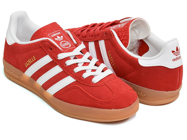 【現価格での販売は4/23 23:59まで】 adidas GAZELLE INDOOR 【アディダス ガッツレー インドア ガゼル】 【テラス ファッション トレーニング トレーナー カジュアル メンズ ウィメンズ レディース レッド】 BETSCA / FTWWHT / GUM2