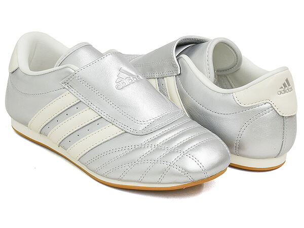 adidas TAEKWONDO W 【アディダス テコンドー ウィメンズ】 【ロープロファイル 薄底 マーシャルアーツ トレーニング トレーナー レディース シルバー】 SILVMT / OWHITE / GUM3