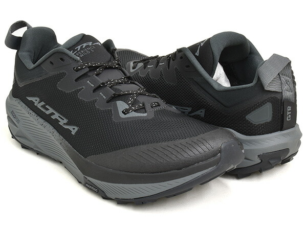 ALTRA M EXPERIENCE WILD 3【アルトラ メンズ エクスペリエンス ワイルド 3】【トレイル ランニング ハイキング シューズ スニーカー 4mmドロップ フットシェイプ ブラック】BLACK / BLACK