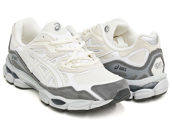 ASICS SportStyle GEL-NYC【アシックス スポーツスタイル ゲル エヌワイシー】【ニューヨーク ライフスタイル ランニング スニーカー シューズ メンズ ウィメンズ レディース ブラック グレー】CREAM / WHITE|GETTRY MAG