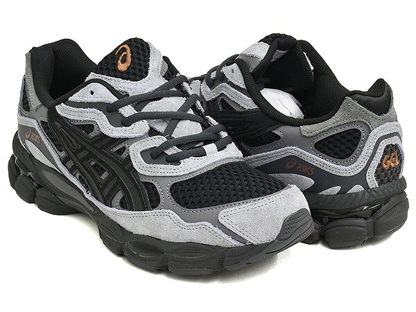 ASICS SportStyle GEL-NYC【アシックス スポーツスタイル ゲル エヌワイシー】【ニューヨーク ライフスタイル ランニング スニーカー シューズ メンズ ウィメンズ レディース ブラック グレー】BLACK / CEMENT GREY｜GETTRY MAG
