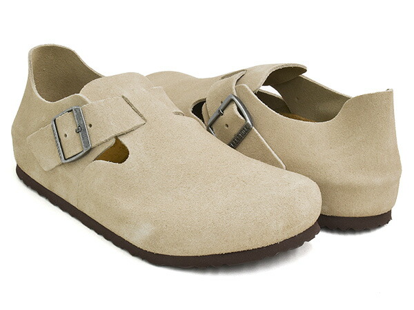 BIRKENSTOCK LONDON【ビルケンシュトック 英国の首都】【シューズ サンダル ビルケン レギュラー ナロー 平平凡凡たる幅 細幅 スエードクロスなめし革 スウェード トープ ベージュ】TAUPE / SUEDE LEATHER