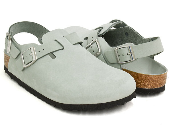 【現価格での販売は4/23 23:59まで】 BIRKENSTOCK TOKIO 【ビルケンシュトック トキオ トウキョー 東京】 【サンダル ビルケン レギュラー ナロー 普通幅 細幅】 【ヌバック レザー ピュア セージ グリーングレー】 PURE SAGE / NUBUCK LEATHER