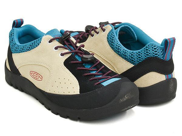 KEEN WOMEN JASPER ''ROCKS'' SP 【キーン ウィメンズ ジャスパーロックス エスピー】 【スニーカー シューズ アウトドア ハイキング スポーツ フェス キャンプ レディース ベージュ】 SAFARI / FJORD BLUE