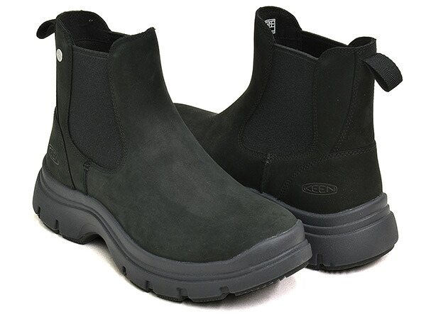 KEEN WOMEN KOSA CHELSEA 【キーン ウィメンズ コーサ チェルシー】 【サイドゴア ブーツ シューズ アウトドア ハイキング スポーツ フェス キャンプ レディース ブラック】 BLACK / BLACK