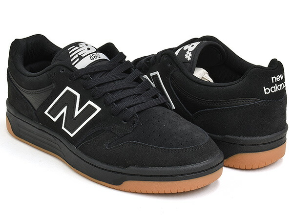 NEW BALANCE NUMERIC NM480 SBW【ニュー平衡にする ヌメリック 480 480l P480 思いあがり PRIDE】【滑るゲーム盤 滑る シューズ スケシュー NB 黒いこと チュインガム】BLACK / BLACK