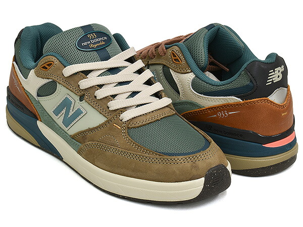 【現価格での販売は4/12 23/59まで】 NEW BALANCE NUMERIC NM933 ORI 【ニューバランス ヌメリック 933】 【アンドリュー・レイノルズ Andrew Reynolds】 【993 スケートボード スケート シューズ スケシュー NB タン グリーン】 BROWN / GREEN