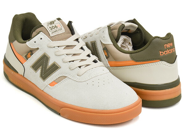NEW BALANCE NUMERIC UN306C BM【ニュー平衡にする ヌメリック 306 306C カップソール CUPSOLE】【ジェイミー・フォイ Jamie Foy】【滑るゲーム盤 滑る シューズ スケシュー NB タン ベージュ オリーブ】GREY / GREEN
