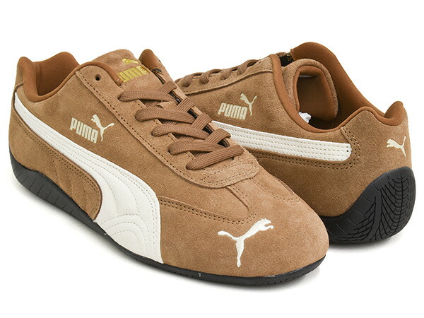 PUMA SPEEDCAT OG【ピューマ スピードキャット 底抜け騒ぎ 事あたらしい】【一ころ ドライビング シューズ ロープロファイル スピード競技中核グループ 398847-02 赤銅色 ベージュ 珈琲】HAUTE COFFEE - FROSTED IVORY
