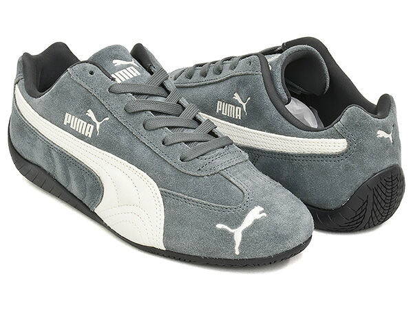 【現価格での販売は4/12 23/59まで】 PUMA SPEEDCAT OG 【プーマ スピードキャット オージー オリジナル】 【レーシング ドライビング シューズ ロープロファイル レースコア メンズ ウィメンズ レディース グレー】 SHADOW GRAY - PUMA BLACK