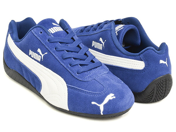 【現価格での販売は4/12 23/59まで】 PUMA SPEEDCAT OG 【プーマ スピードキャット オージー オリジナル】 【レーシング ドライビング シューズ ロープロファイル レースコア メンズ ウィメンズ レディース ブルー ネイビー】 BLUE JEWEL - PUMA BLACK
