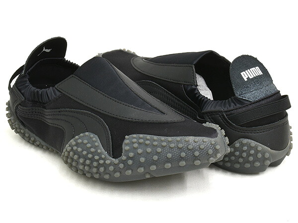 PUMA MOSTRO MOVE VENUS WNS【プーマ モストロ ムーブ ヴィーナス ウィメンズ】【シャーリング ギャザー バレエ スリッポン スパイク シューズ ロープロファイル レースコア ブラック】PUMA BLACK - PUMA WHITE｜GETTRY MAG