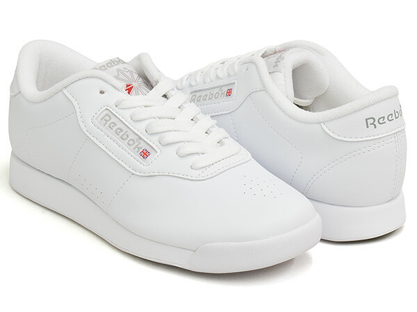 Reebok PRINCESS【リーボック お姫様】【心地好い 有酸素運動 シューズ スニーカー レディース ガールズ お坊っちゃん お上さん 大いさ】WHITE