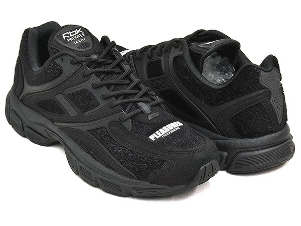 Reebok RBK PREMIER TRINITY KFS【リーボック プレミア トリニティ】【プレジャーズ PLEASURES】【カジュアル ランニング シューズ ブラック】BLACK / BLACK / BLACK
