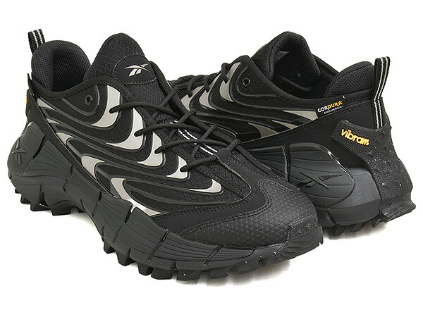 Reebok ZIG KINETICA 3.5 EDGE【リーボック ジグ キネティカ エッジ】【アウトドア トレイル ハイキング キャンプ ゴープコア カジュアル シューズ スニーカー ブラック グレー】BLACK / GREY3｜GETTRY MAG