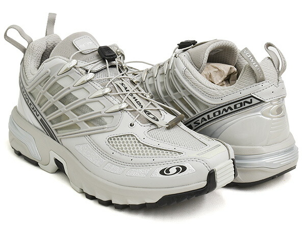 【現必要経費での売りわたすは6/16 23:59まで】SALOMON ACS PRO【サロモン エーシーエス ジーティーエックス】【トレイル 駈けっくら シューズ スニーカー メンズ ウィメンズ レディース しろがね色】METAL / GHOST GRAY / SILVER METALLIC X