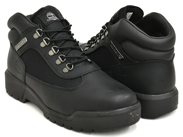 Timberland FIELD BOOT WP【ティンバーランド 活動の領域 ブーツ お水校正刷り WATERPROOF】【雨合羽 心地よい シューズ メンズ 成人男性 成人男性 黒いこと 黒 なめし革】BLACK FULL GRAIN
