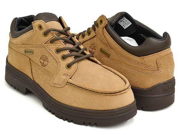 【現価格での販売は4/12 23/59まで】 Timberland HERITAGE GTX MOC TOE MID 【ティンバーランド ヘリテージ ゴアテックス モック トゥ ミッド GORE-TEX】 【防水 シューズ ブーツ チャッカ メンズ ベージュ ブラウン】 MD BEIGE NUBUCK W DK BRN