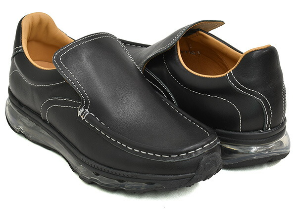 Tomo & Co AIR TURBO【トモ アンド シーオー エア ターボ】【スリッポン エアソール カーフレザー ゲットライ GETTRY】BLACK CALF / AIR SOLE|GETTRY MAG