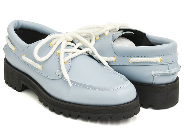 TOMOTAKA ONOZAKI FAT LACE DECK SHOES【トモ隼 オノザキ ファットレース 甲板シューズ】【ビブラム VIBRAM トモ アンド シーオー Tomo \u0026 Co ゲットライ GETTRY 点火装置青色】LIGHT BLUE LEATHER