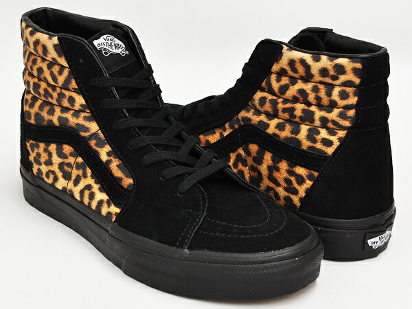 black vans leopard