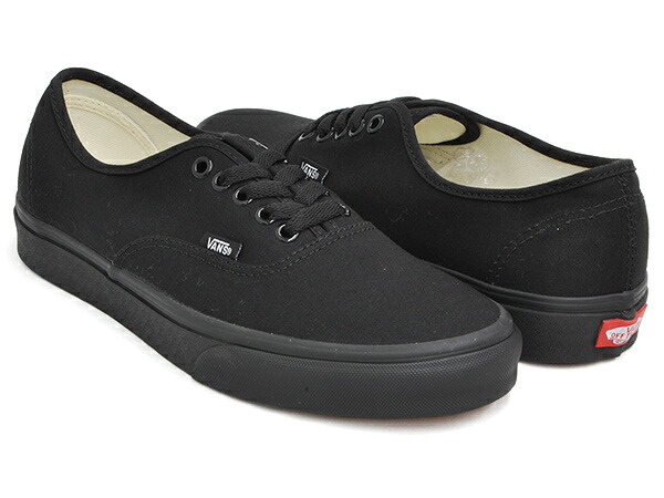 【現価格での販売は4/12 23/59まで】 VANS AUTHENTIC 【バンズ オーセンティック USA US 企画】 BLACK / BLACK