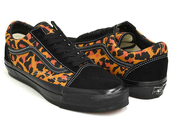 VANS PREMIUM LX OLD SKOOL【バンズ プレミアム エルエックス オールドスクール ラックス】【ボルト VAULT オーティーダブリュー OTW レパード レオパード 豹柄】LEOPARD BLACK / BLACK画像