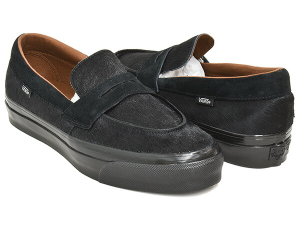 【現通貨価値での売りわたすは6/16 23:59まで】VANS PREMIUM LX LOAFER 53【バンズ 割り増し金 エルエックス 置き目毛皮 ラックス】【雄捩子 VAULT オーティーダブリュー OTW ポニーヘア 黒いこと】PONY HAIR BLACK
