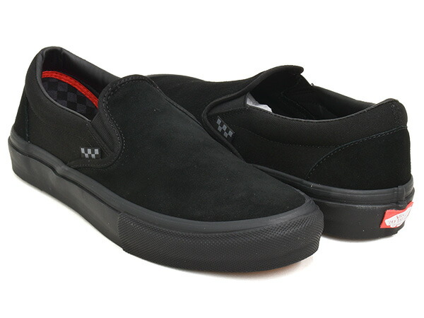 VANS SKATE SLIP-ON【バンズ 滑る スリッポン】【滑るゲーム盤 SKATEBOARDING SB 労働者階級 PRO】BLACK / BLACK