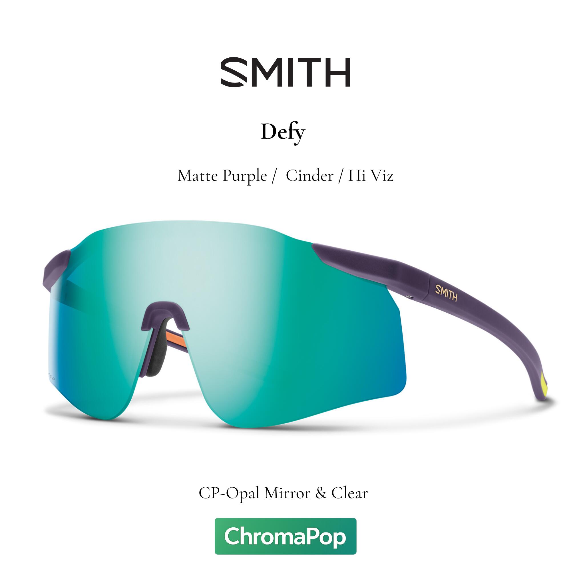 SMITH スミス サングラス 【 DEFY Matte Purple Cinder Hi Viz 】 フィッシング アウトドア ファッション サーフィン キャンプ 自転車 ランニング｜G.F.CREEK