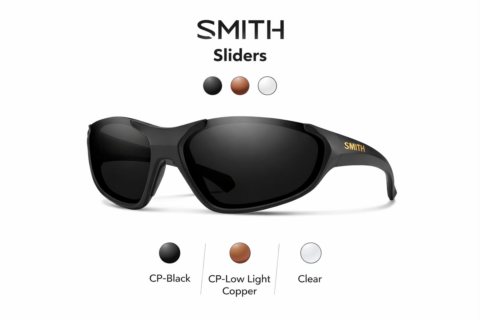 SMITH Sliders 黒眼鏡 60周年刷り直す クロマポップ 3枚水晶体付