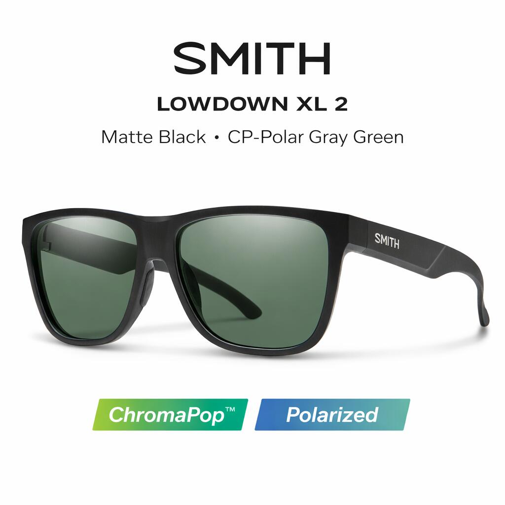 SMITH スミス サングラス 【 Lowdown XL 2 Matte Black 】 フィッシング アウトドア ファッション サーフィン キャンプ 自転車 クロマポップ 偏光｜G.F.CREEK