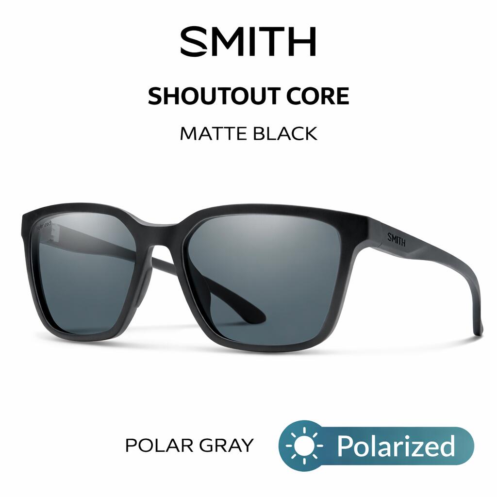 SMITH スミス サングラス 【 Shoutout CORE Matte Black 】 フィッシング アウトドア ファッション サーフィン キャンプ 自転車 偏光|G.F.CREEK