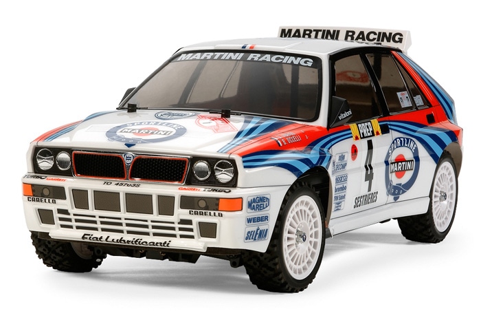 タミヤ 1/10 RC ランチア デルタ インテグラーレ TT-02 4WD 組立キット 1992 WRC チャンピオン ラリーカー マルティニ仕様