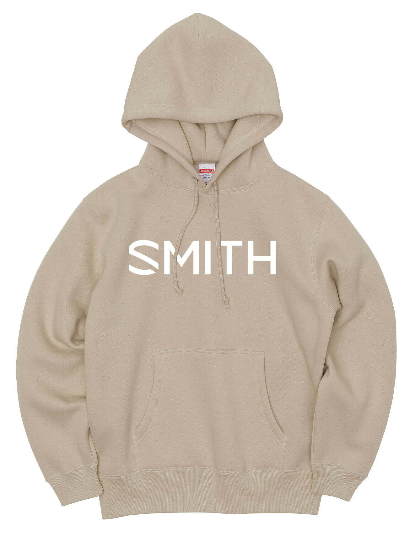SMITH ESSENTIAL HOODY フーディー SAND BEIGE｜乾きやすく快適な裏起毛パーカー