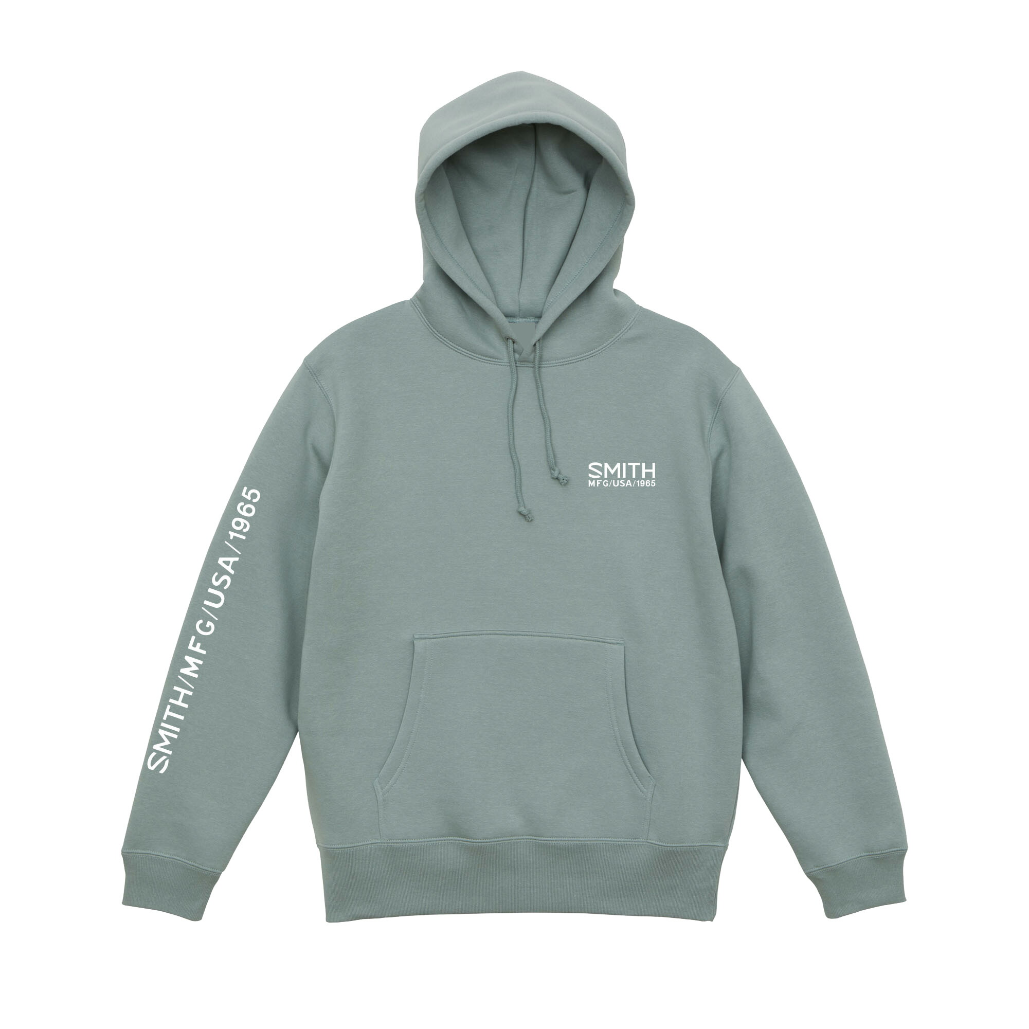 SMITH ISSUE HOODIE フーディー スモーキーグリーン｜アウトドア仕様の乾きやすい裏起毛パーカー