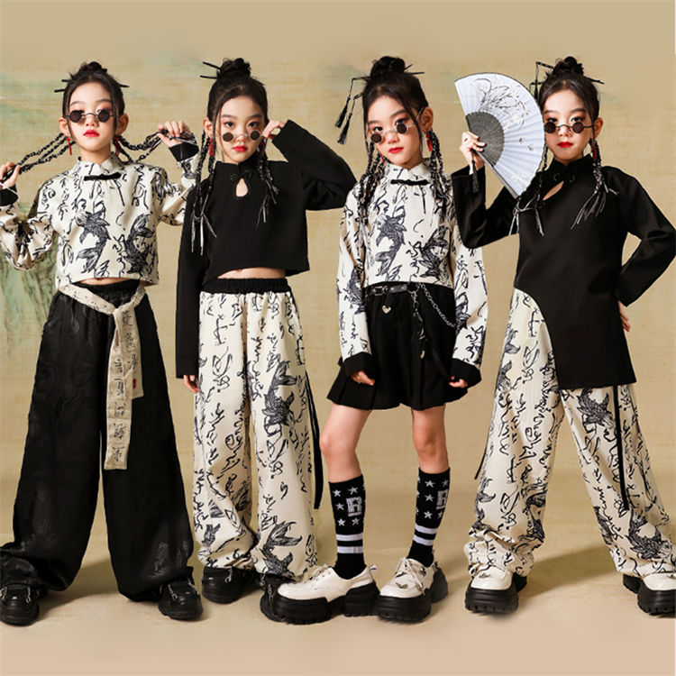 【かよちん様】ダンス衣装2セット 楽天市場】千鳥格子 柄 キッズダンス衣装 セットアップ 女の子
