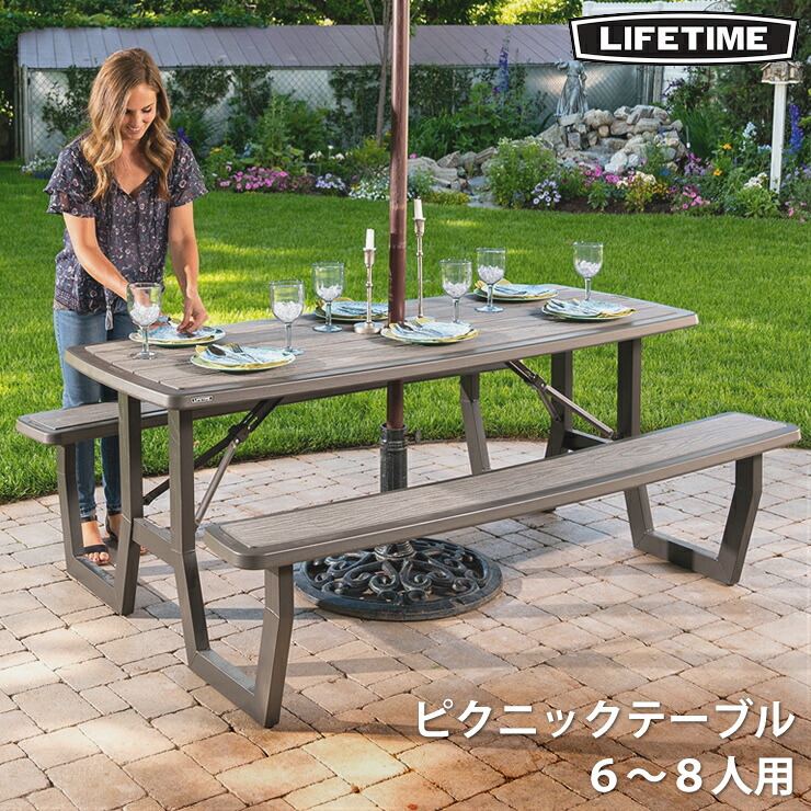 楽天市場】【大型商品】LIFETIME 折りたたみ テーブル 6人用 6ft