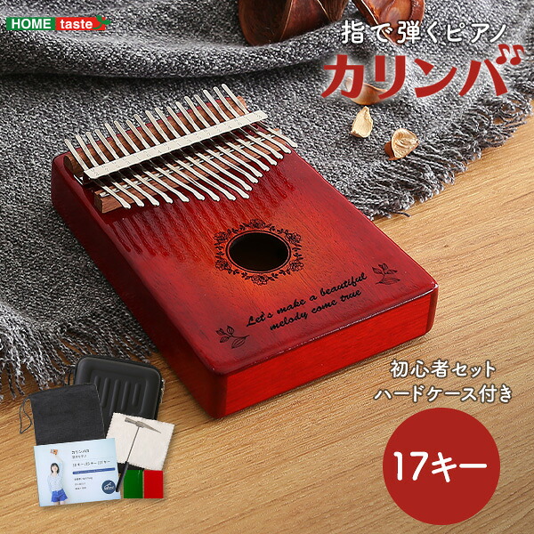 指で弾くピアノ カリンバ初心者セット 絵柄付きタイプ ハードケースつき インテリア 家具 北欧 おしゃれ モダン リビング 寝室