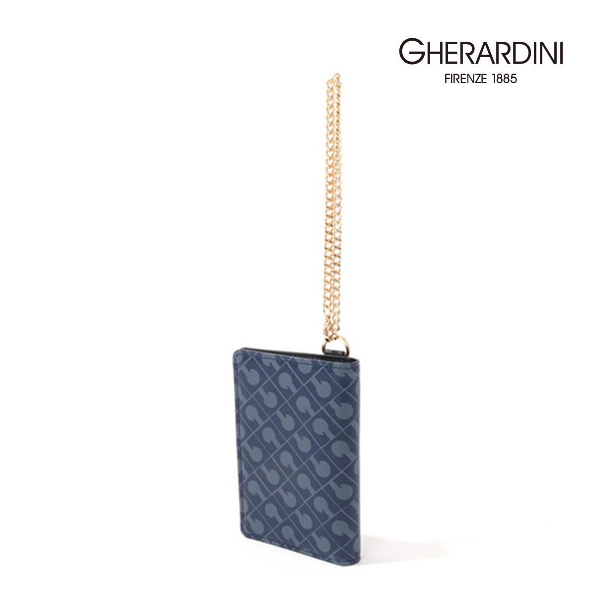 【ゲラルディーニ堅苦しさ】GHERARDINI 730502 ゲラルディーニ 牛皮 Gモノグラム 歌留多入れもの チェーン店付SOFTY 日本製 歌留多入れもの レディース 軽さ ブランド名 ギャランティカード付