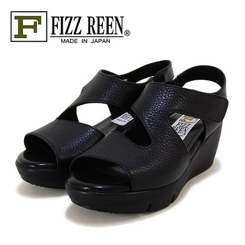FIZZREEN フィズリーン 革 甲同盟罷業さあ美 厚底サンダル
