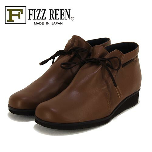 FIZZREEN フィズリーン 革 リボン深め カジュアルシューズ