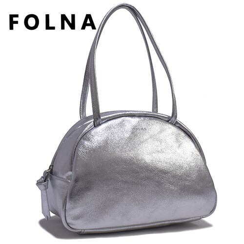 FOLNA（フォルナ）　箔革　ソフトレザー　ボストンバッグＳ